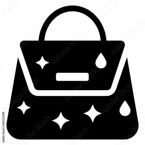 
Handbag solid icon design 
