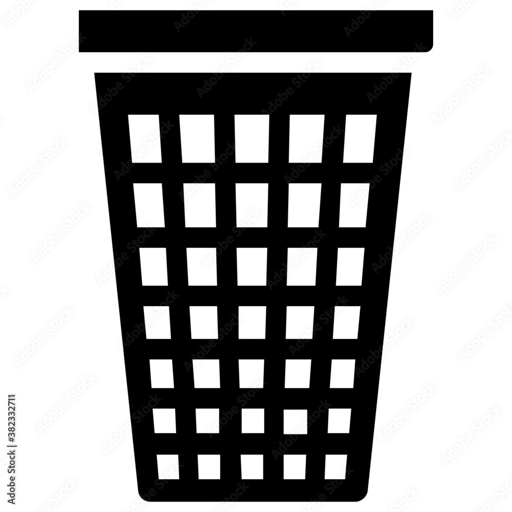 Cloth bucket, laundry tool icon
Cloth bucket, laundry tool icon