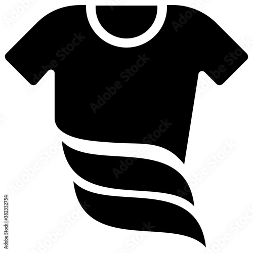 
Dirty shirt, germs solid icon design 
