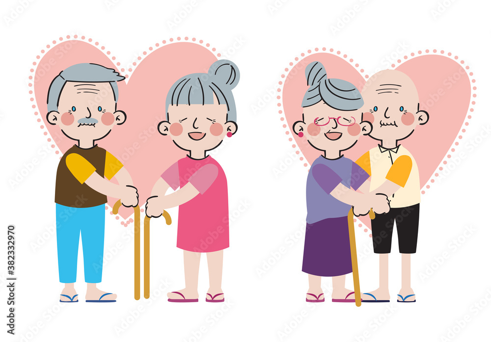 international day of families: big love sweet togetherness family character vector international day of families: big love sweet togetherness family character vector
