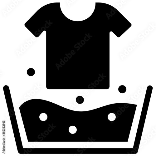 
Dirty shirt, germs solid icon design 
