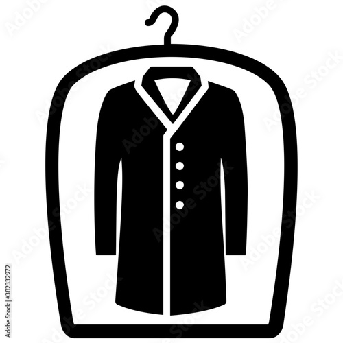 
Dirty shirt, germs solid icon design 
