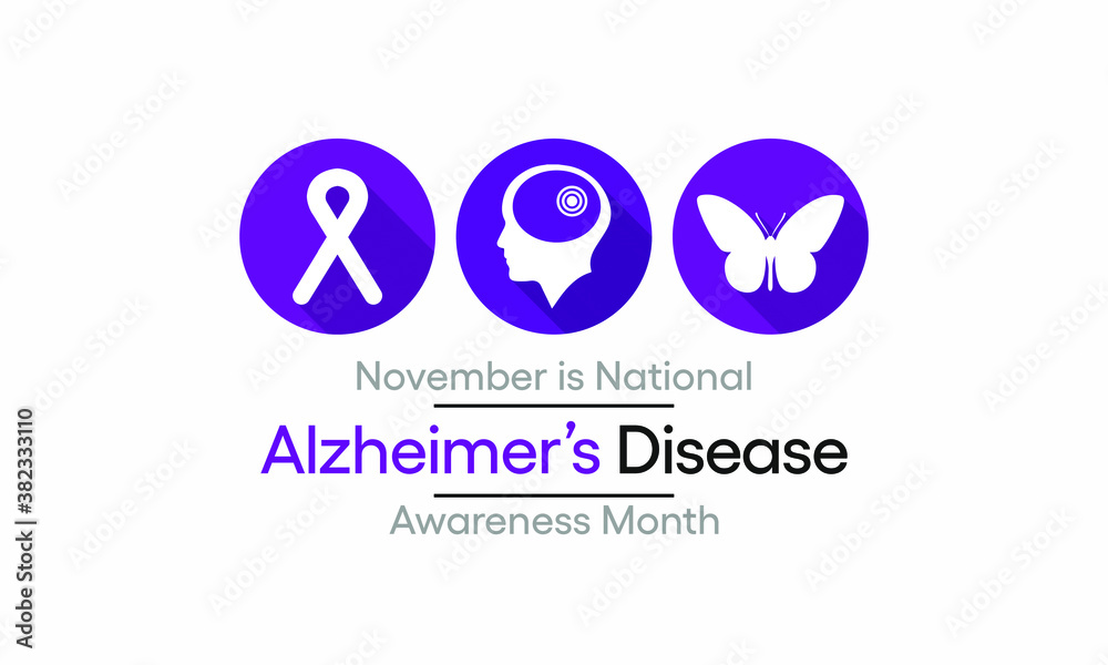 Vector illustration on the theme of National Alzheimer's disease awareness month observed each year during November. Vector illustration on the theme of National Alzheimer's disease awareness month observed each year during November.
