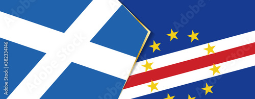 Scotland and Cape Verde flags, two vector flags.