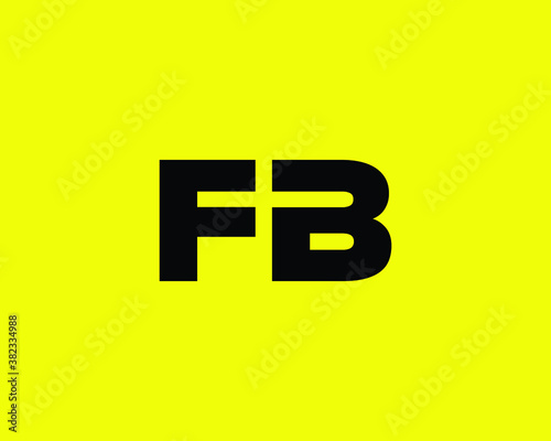 FB BF LETTER LOGO DESIGN VECTOR TEMPLATE. FB BF LOGO DESIGN.