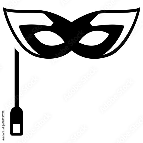 
Party prop, eye mask solid icon 
