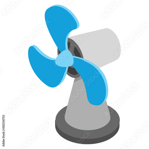 
Table fan isometric  icon design 
