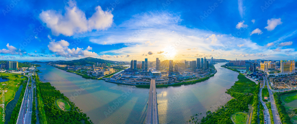 Lianhua bridge connecting Zhuhai and Macao, China Stock Photo | Adobe Stock