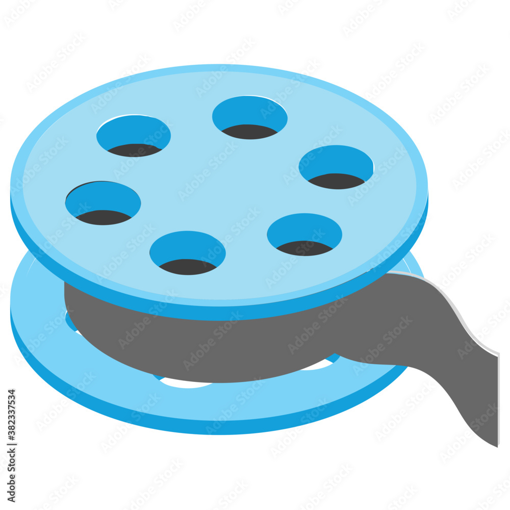 Fototapeta premium Round shaped reels with thread on it denoting bobbins