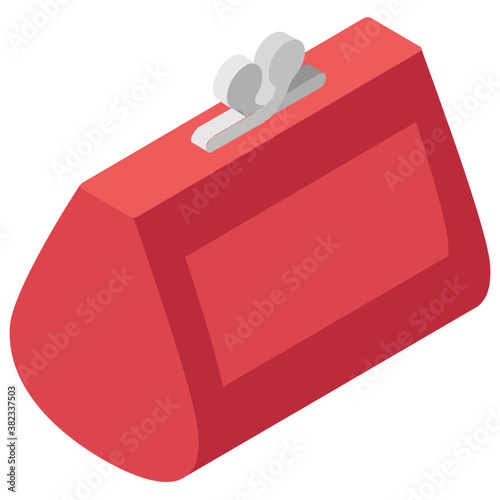 
Handbag isometric  icon design 
