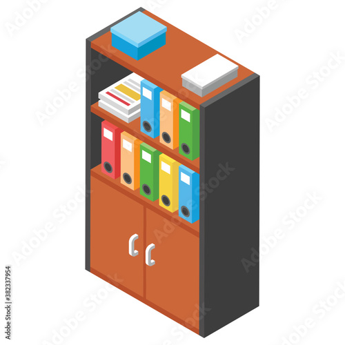 
Official directories flat icon design 
