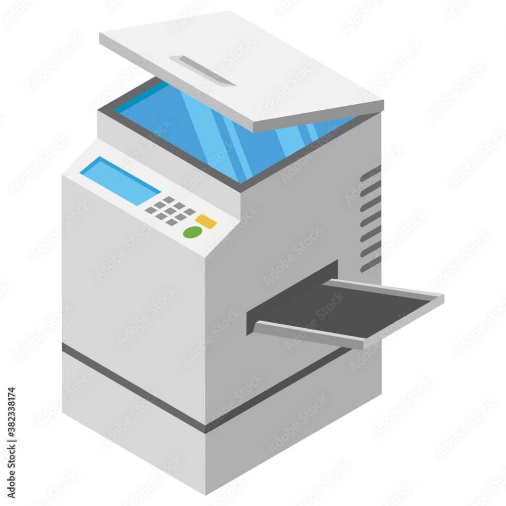 Photocopier machine flat icon
Photocopier machine flat icon