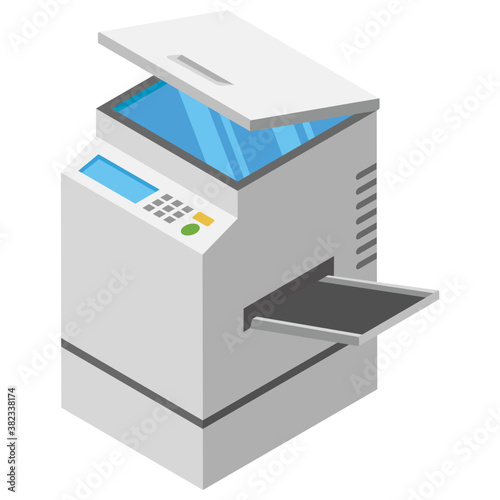 
Photocopier machine flat icon
