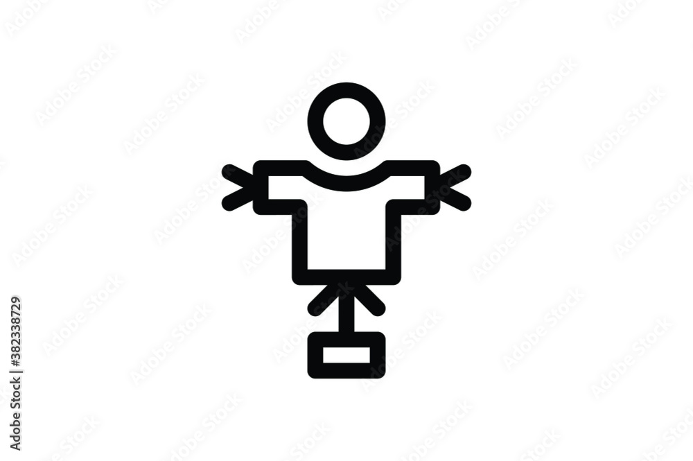 Agriculture Outline Icon - Scarecrow Agriculture Outline Icon - Scarecrow