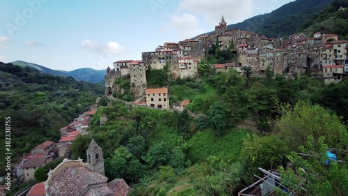 Liguria, Italy. Ancient Town Of Ceriana photo