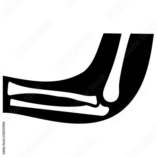 
Knee joint icon vector
