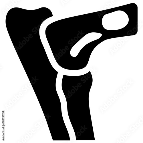 
Knee joint icon vector
