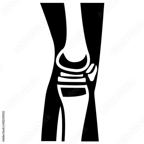 
Knee joint icon vector
