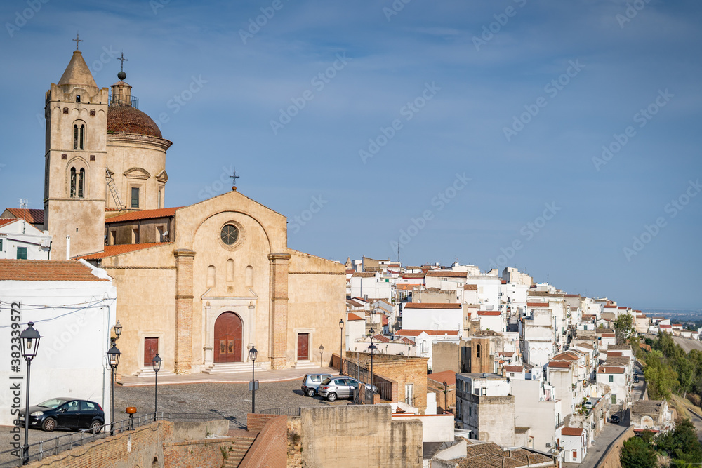 village of Pisticci, Italy. Pisticci is a town in the province of Matera, in the Southern Italian region of Basilicata. panoramic view
