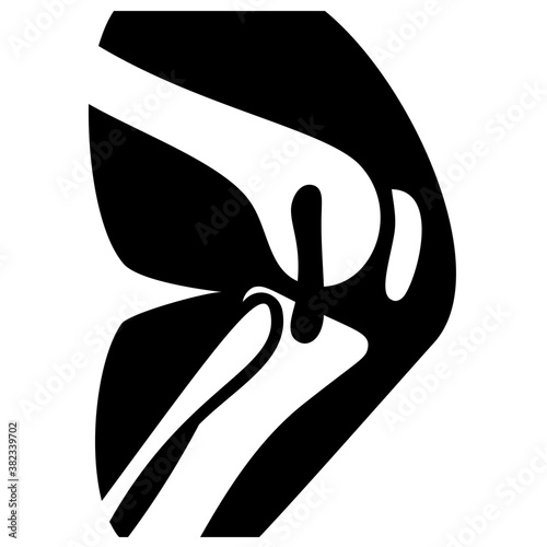
Leg joint solid icon design 
