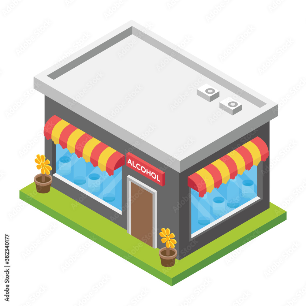 Mini mart building flat icon design
Mini mart building flat icon design