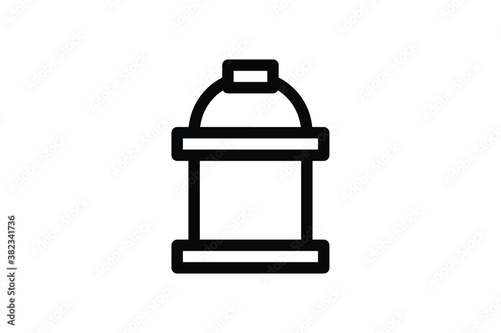Agriculture Outline Icon - Water Bucket Agriculture Outline Icon - Water Bucket