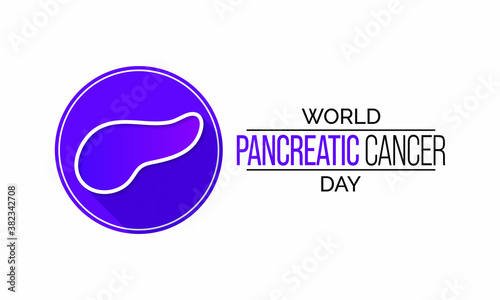 Vector illustration on the theme of world Pancreatic Cancer day observed each year during November.