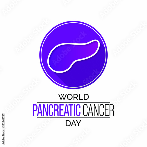 Vector illustration on the theme of world Pancreatic Cancer day observed each year during November.