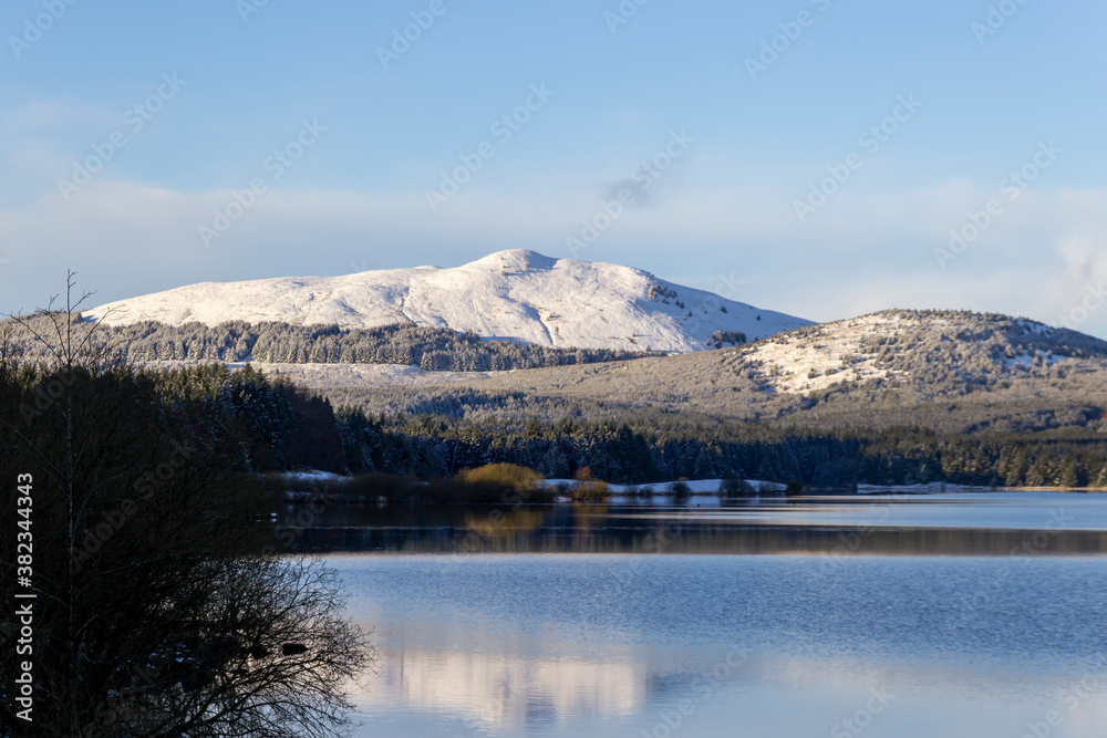 Carron Valley Reservoir in the winter