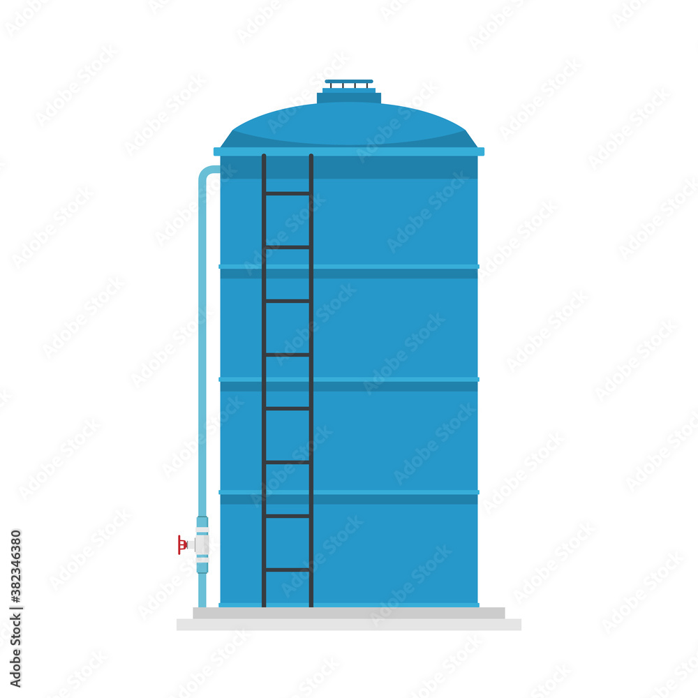 Water tank vector. water tank on white background. tap vector. Hose. Water tank vector. water tank on white background. tap vector. Hose.