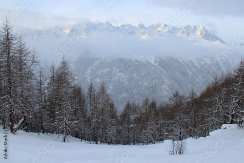 landscape in the french alpes closed to chamonix (france) © frdric