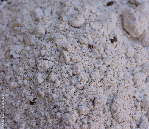 Obraz na płótnie Whole wheat flour close-up w salonie