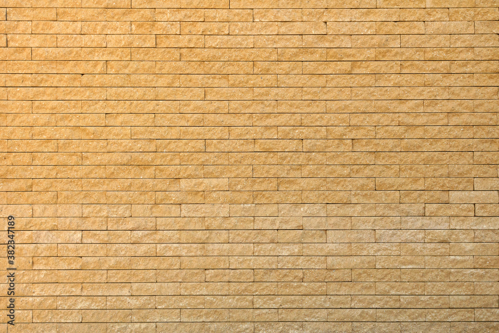 Panoramic image yellow background brick wall texture. Panoramic image yellow background brick wall texture.