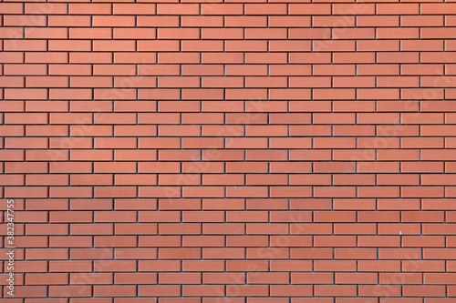 Red brick wall texture grunge background for home.