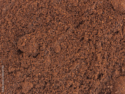 Obraz na płótnie Close up of ground coffee w salonie