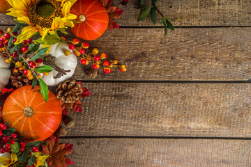 Festive autumn background
