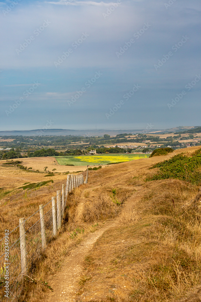 Naklejka premium Rural Isle of Wight Landscape