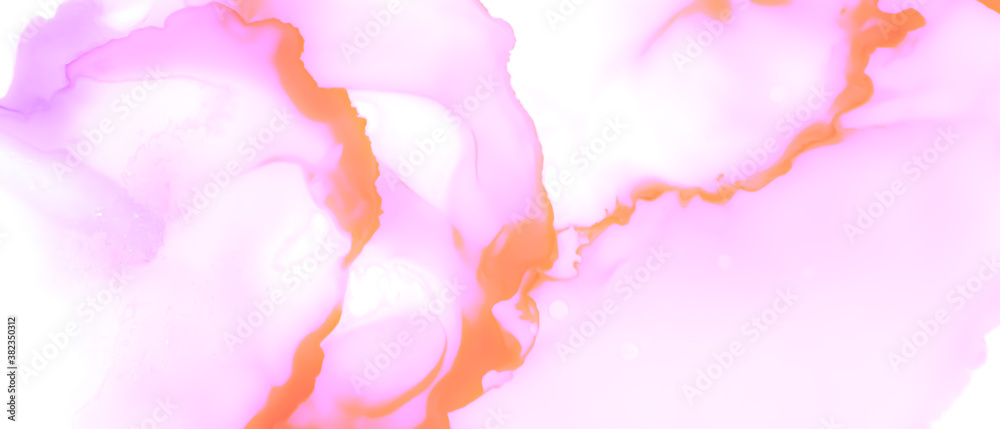 Liquid Blurred Background. Watercolor Flow Art. 