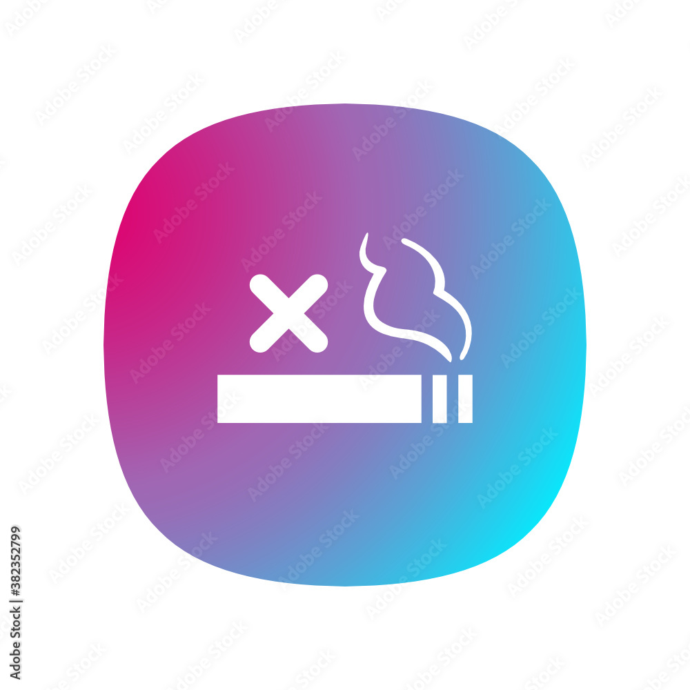 Smoking Prohibited - Button