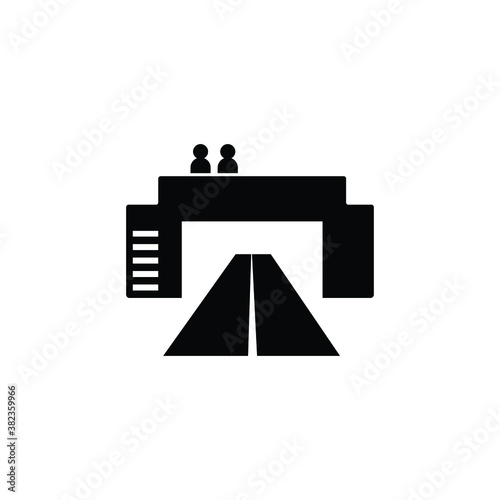 overpass icon vector isolated on white, logo sign and symbol.