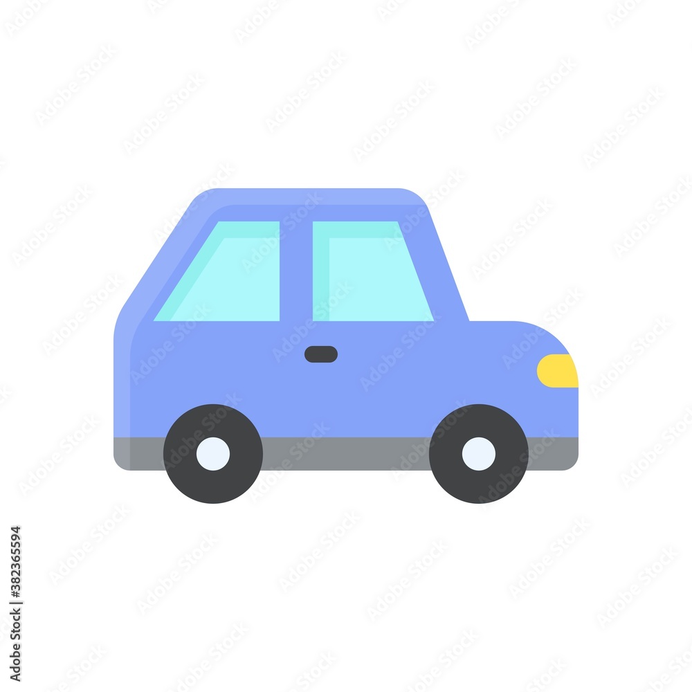 transportation icons related car for private transportation vectors in flat style,