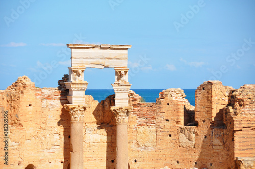 Severan Basilica at Leptis Magna in Khoms, Libya