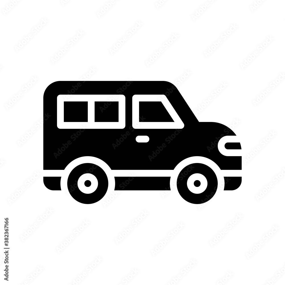 transportation icons related car for private transportation vectors in solid design,