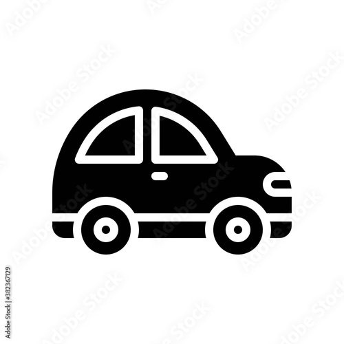 transportation icons related car for private transportation vectors in solid design,