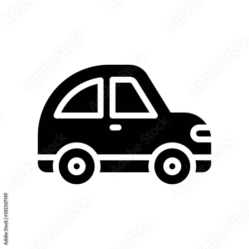 transportation icons related car for private transportation vectors in solid design,