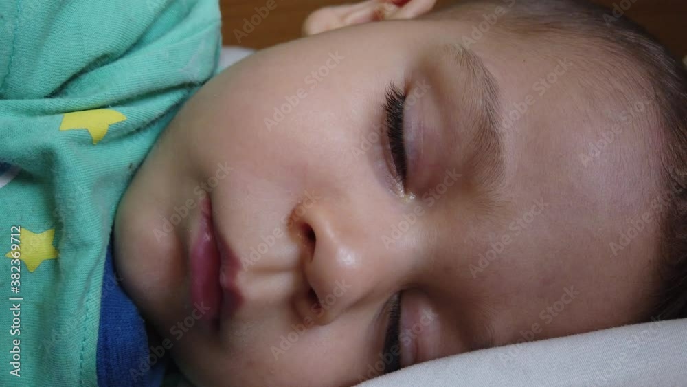 Adorable baby sleeping, close up . High quality 4k footage Adorable baby sleeping, close up . High quality 4k footage