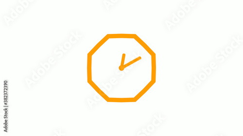 Orange color 12 hours counting down clock icon without trick,clock icon Free Download Orange color 12 hours counting down clock icon without trick,clock icon - GFXLoad