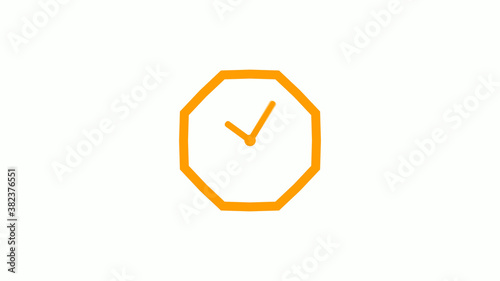 New orange color counting down clock icon on white background,Clock icon without trick Free Download New orange color counting down clock icon on white background,Clock icon without trick - GFXLoad