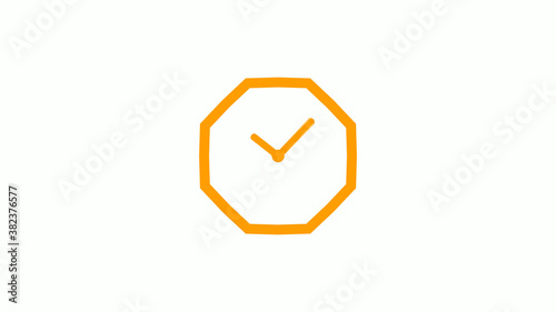 New orange color counting down clock icon on white background,Clock icon without trick Free Download New orange color counting down clock icon on white background,Clock icon without trick - GFXLoad