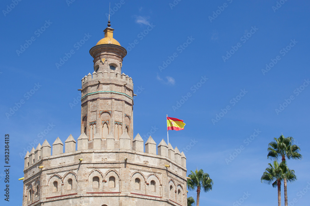 Obraz premium Torre del Oro, Seville, Spain